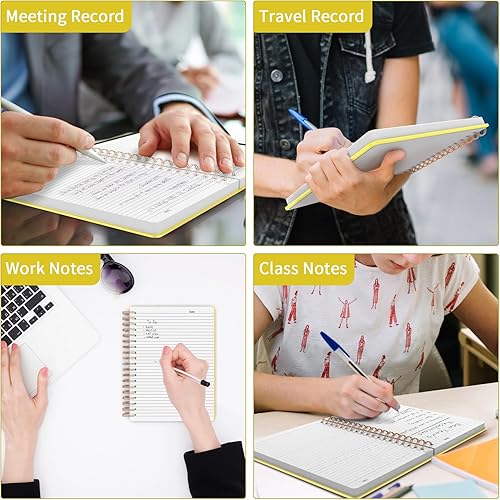 Vista 101 de Forvencer Cuaderno rayado en espiral con 300 páginas numeradas, diarios gruesos A5 para escribir con papel de 3.53 oz/m², cuadernos de tapa dura