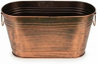 Bronze-Finish Iron Storage Tub
