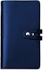 RFID Credit Card Holder, Leather Business Card Organizer with 96 Card Slots, Credit Card Protector for Managing Your Different Cards and Important Documents to Prevent Loss or Damage Blue