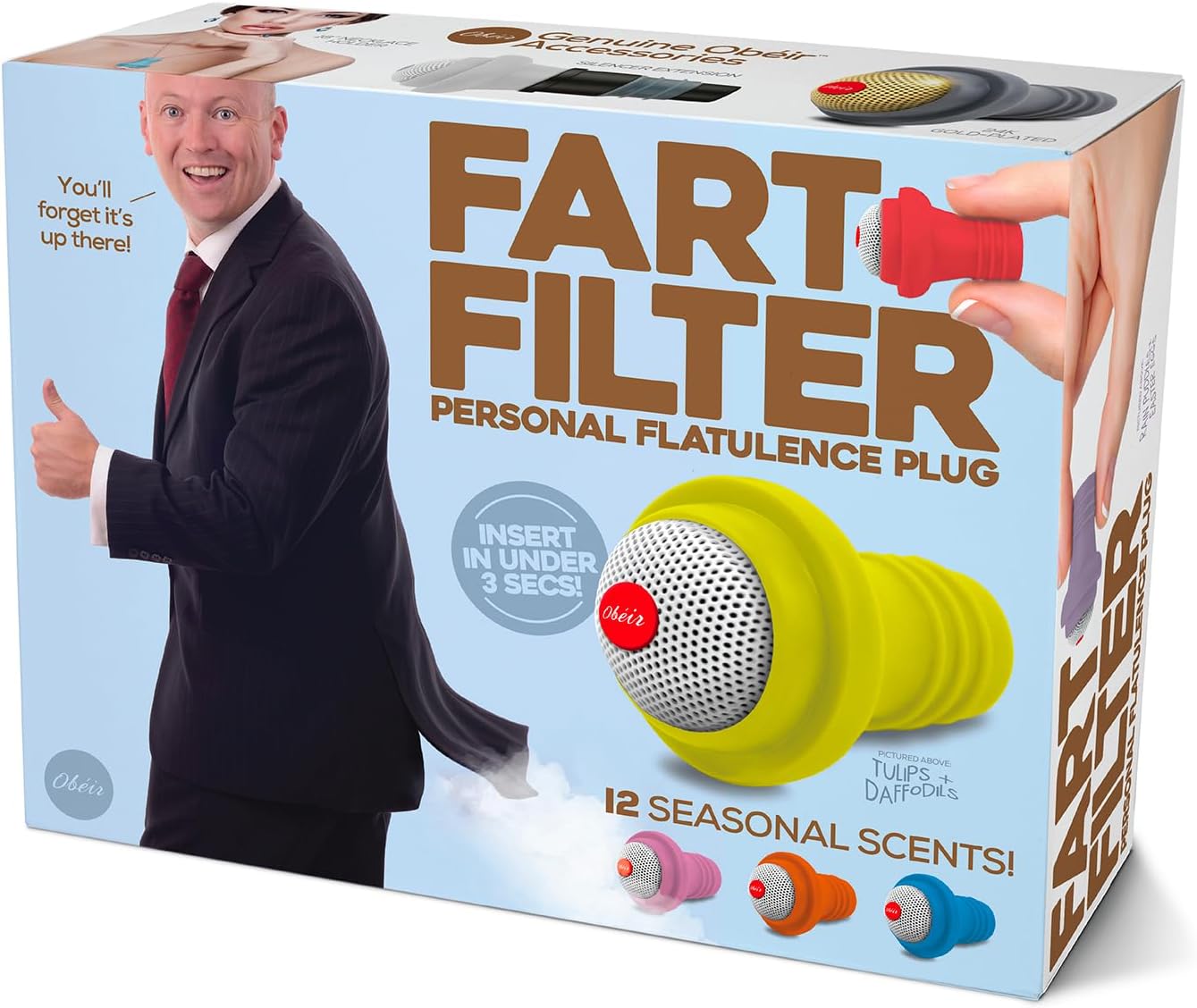 Prank O Fart Filter Prank Gift Box – Funny Empty Gag Gift Packaging for White Elephant, Christmas & Office Parties, Hilarious Joke Gift Box to Hide Real Presents for Friends & Coworkers