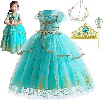 Amazon.co.jp: ジャスミン コスプレ 子供 プリンセス ドレス