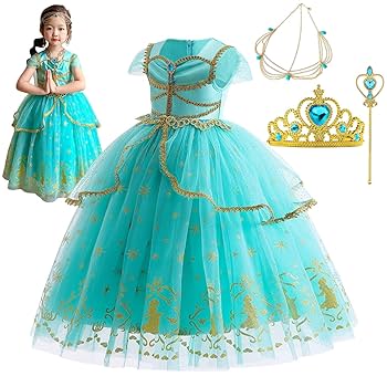 アラジン ジャスミン コスプレ 衣装 ドレス Lサイズ ティアラ付き Amazon.co.jp: ジャスミン コスプレ 子供 プリンセス ドレス