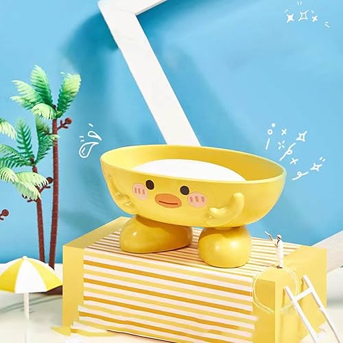 Miniatura 6 de Plato, lindo soporte, soporte portátil autodrenante, caja de pato de secado rápido con múltiples agujeros de drenaje, bandeja de pato estable para