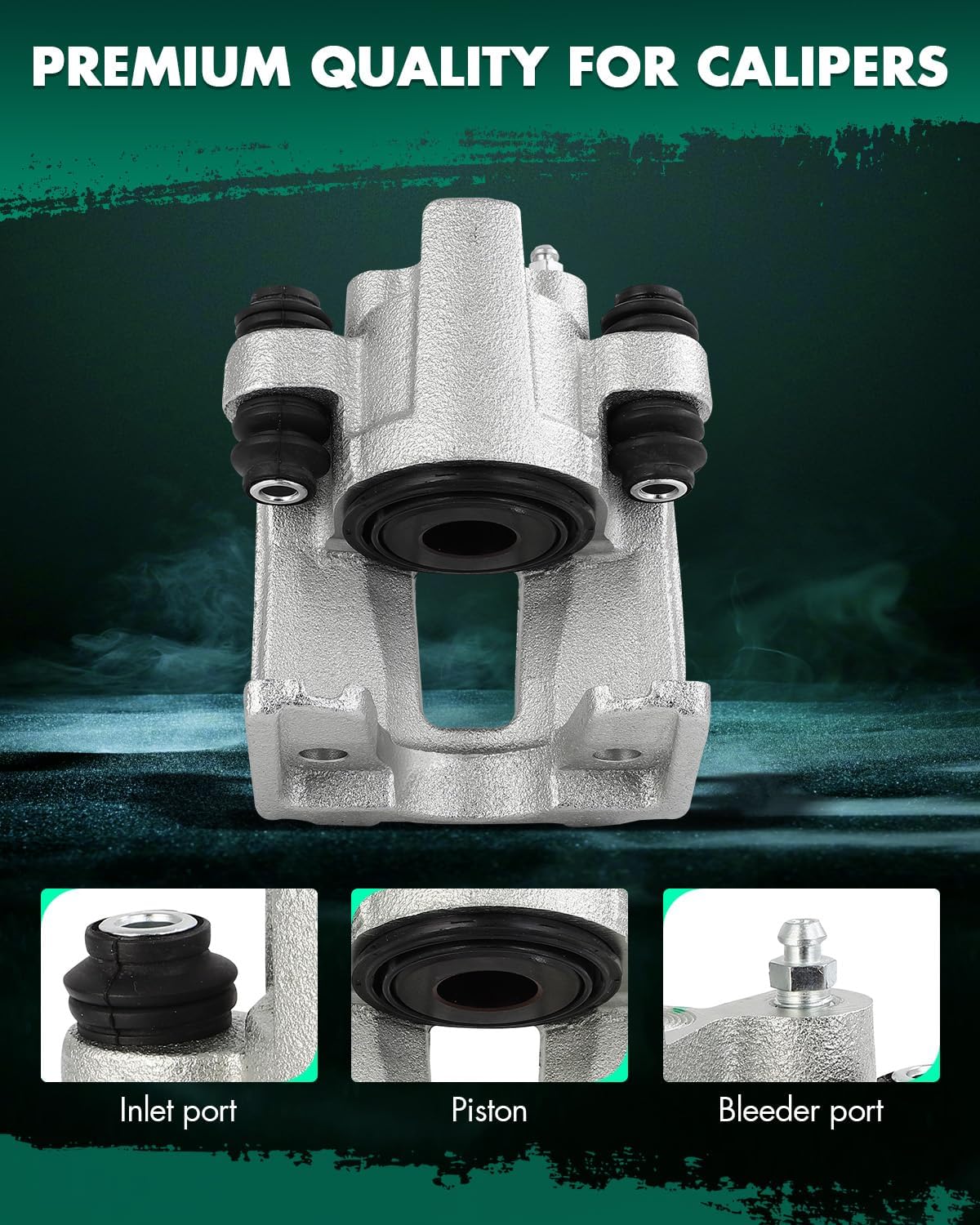 SCITOO 184755 Rear Left Disc Brake Caliper Assembly Without Bracket For Ford,For Jeep,For Lincoln,For Mercury