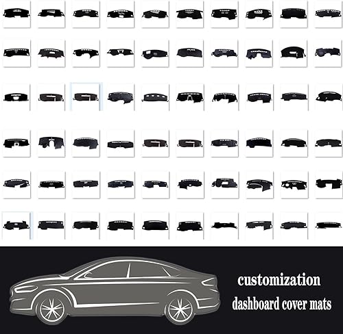 Miniatura 2 de Fundas de tablero para Ford Focus 2012-2018 (sin altavoces), cubierta de cuero para salpicadero, cubierta protectora de tablero de automóvil,