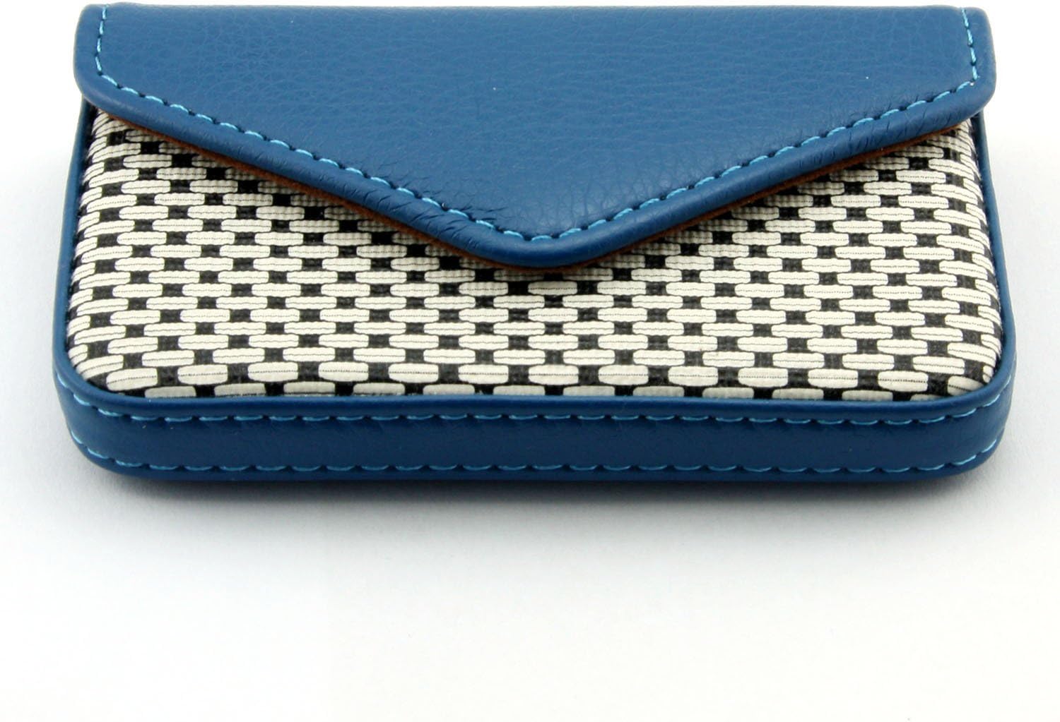 Birsppy Partstock Multipurpose PU Leather Business Name Card Holder Wallet Leather Credit card ID Case/Holder/Cards Case with Magnetic Shut Blue