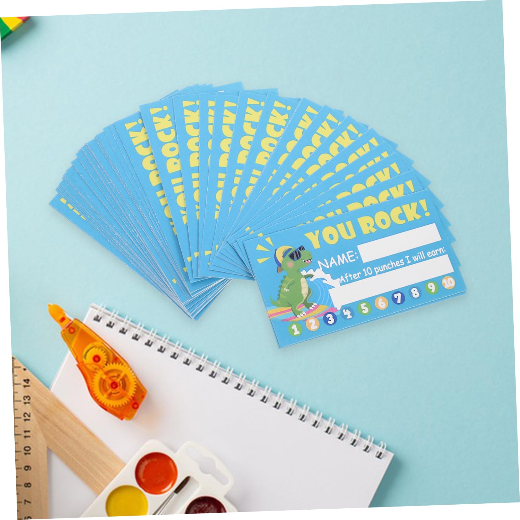 SHINEOFI 1000piezas Tarjetas De Recompensa Para De Tarjetas Perforadas Motivadoras Para Aula Comportamiento y Fomento Diseño Para Profesores y