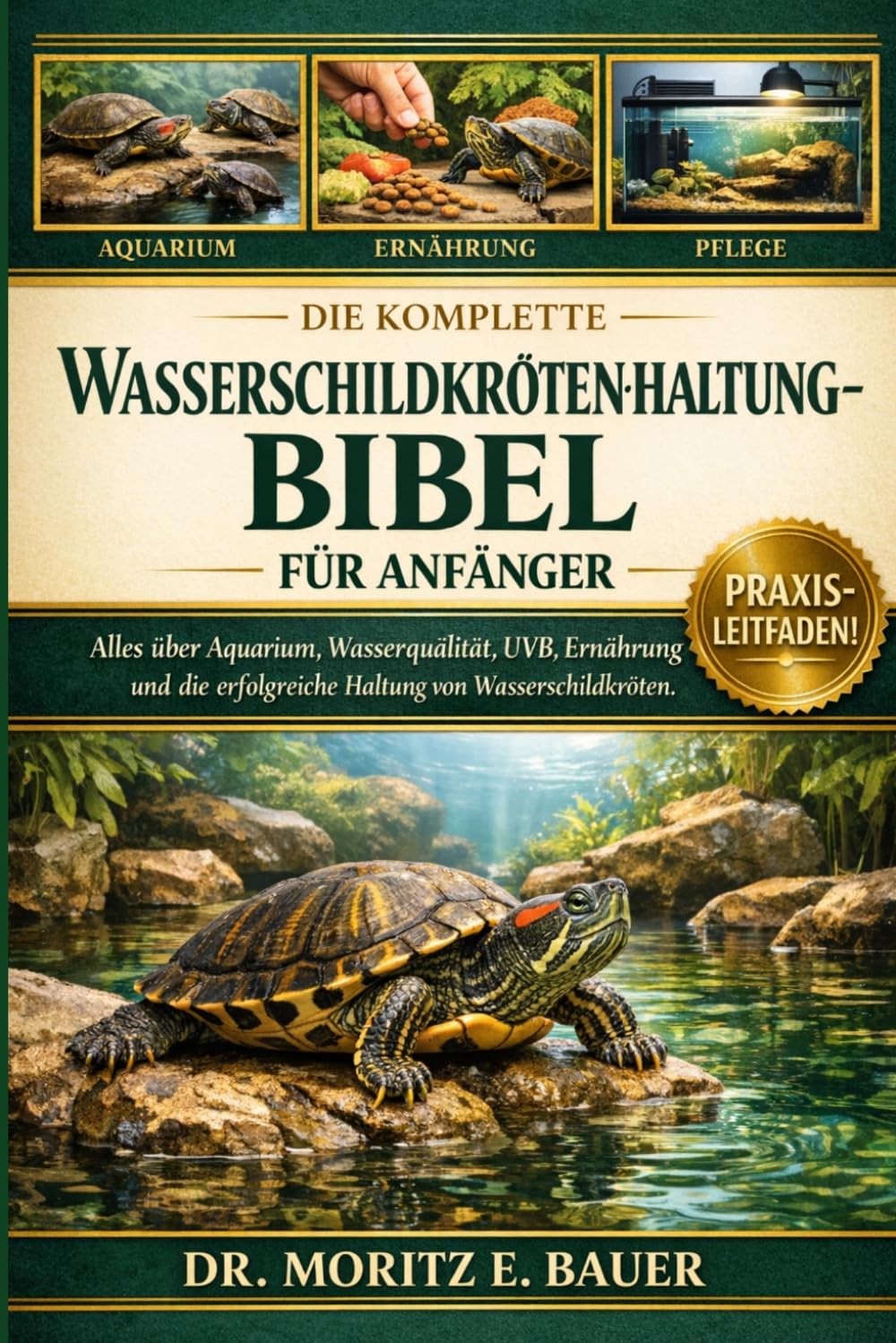 DIE KOMPLETTE WASSERSCHILDKRÖTENHALTUNG-BIBEL FÜR ANFÄNGER: Alles, was Sie über die Haltung von Schildkröten wissen müssen : Pflege von Rotwangen-Schmuckschildkröten....Anfänger und Fortgeschrittene