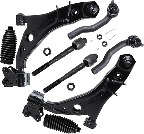 Miniatura 211 de Detroit Axle - Kit de suspensión delantera de 8 piezas para Toyota Sienna 2004-2010, brazos de control inferiores con rótulas interiores exteriores