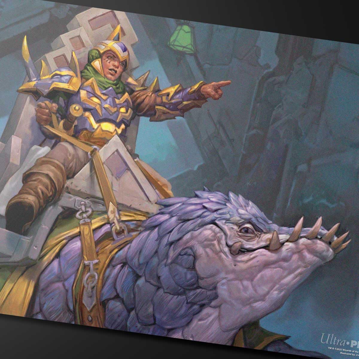 Ultra PRO - Tarkir Dragonstorm Felothar The Steadfast (Abzan Armor Commander Deck) Playmat for Magic: The Gathering | Gaming Table Mat, Card Game Accessory, TCG Playmat, Tabletop Gaming Mat