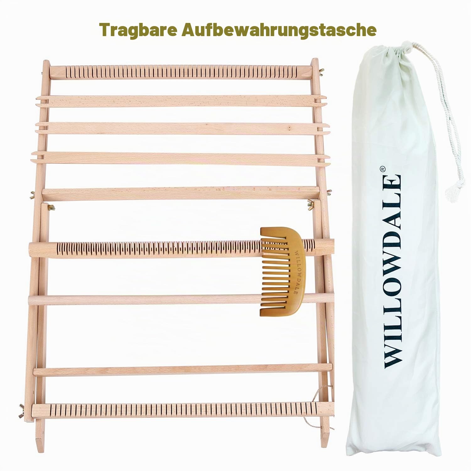 WILLOWDALE Webrahmen mit Ständer, aus Holz, 65 x 49 cm (H x B)