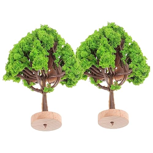 Miniaturas 2pcs Simulación Paisaje Árbol Miniture Decoración Tren Decoración Árbol Juguete Árboles Mini Modelo Árboles Miniatura Paisaje Árboles