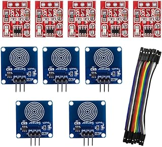 BAEASU TTP223 TTP223B Capacitive Touch Sensor Switch Module, Self-Lock Switch Button Module for Arduino Raspberry Pi DIY