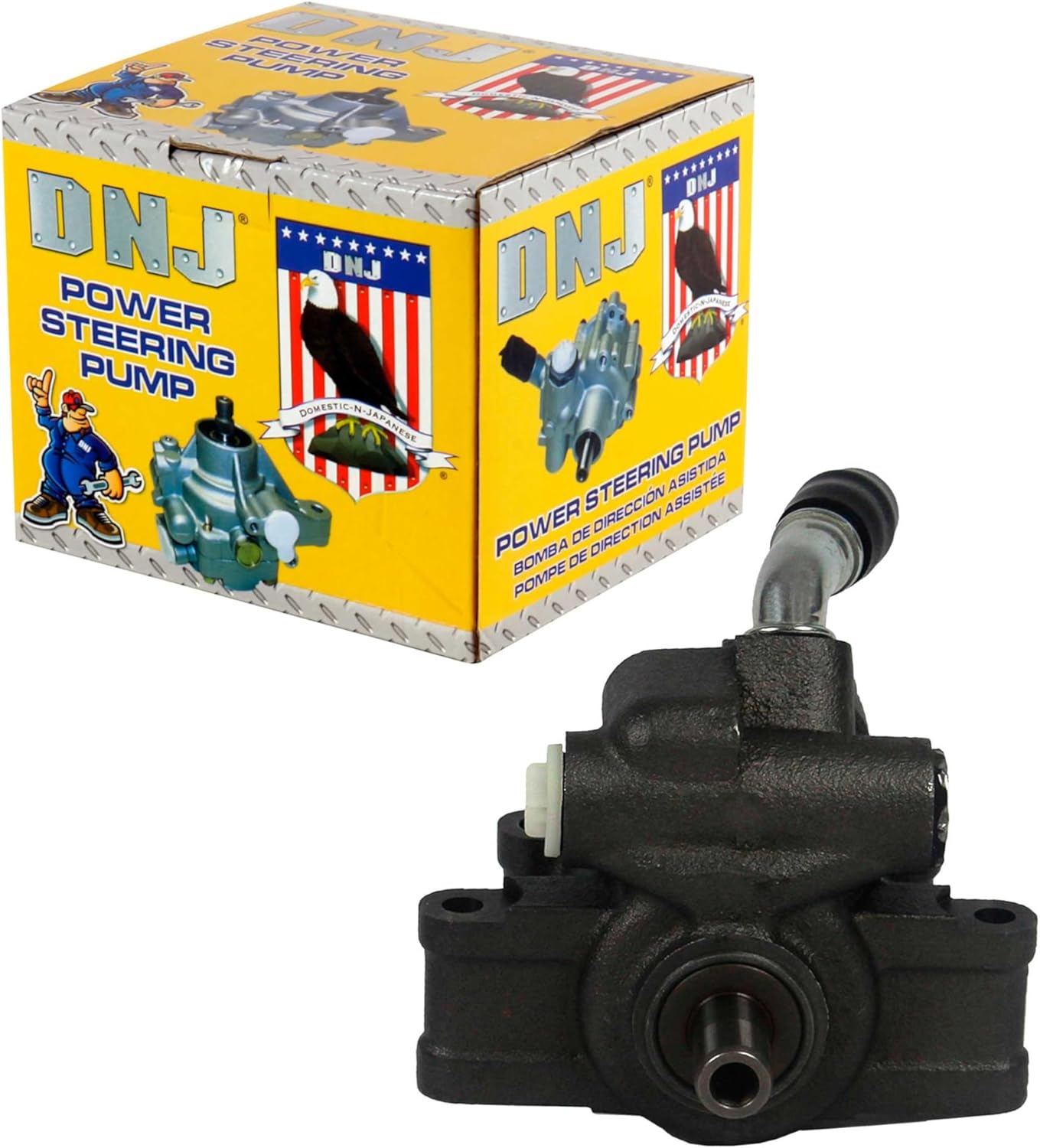 DNJ PSP1152 New Power Steering Pump for 2004-2010 Ford E-350 Club Wagon E-350 Super Duty E-450 Super Duty 6.0L V8 32V OHV 363cid