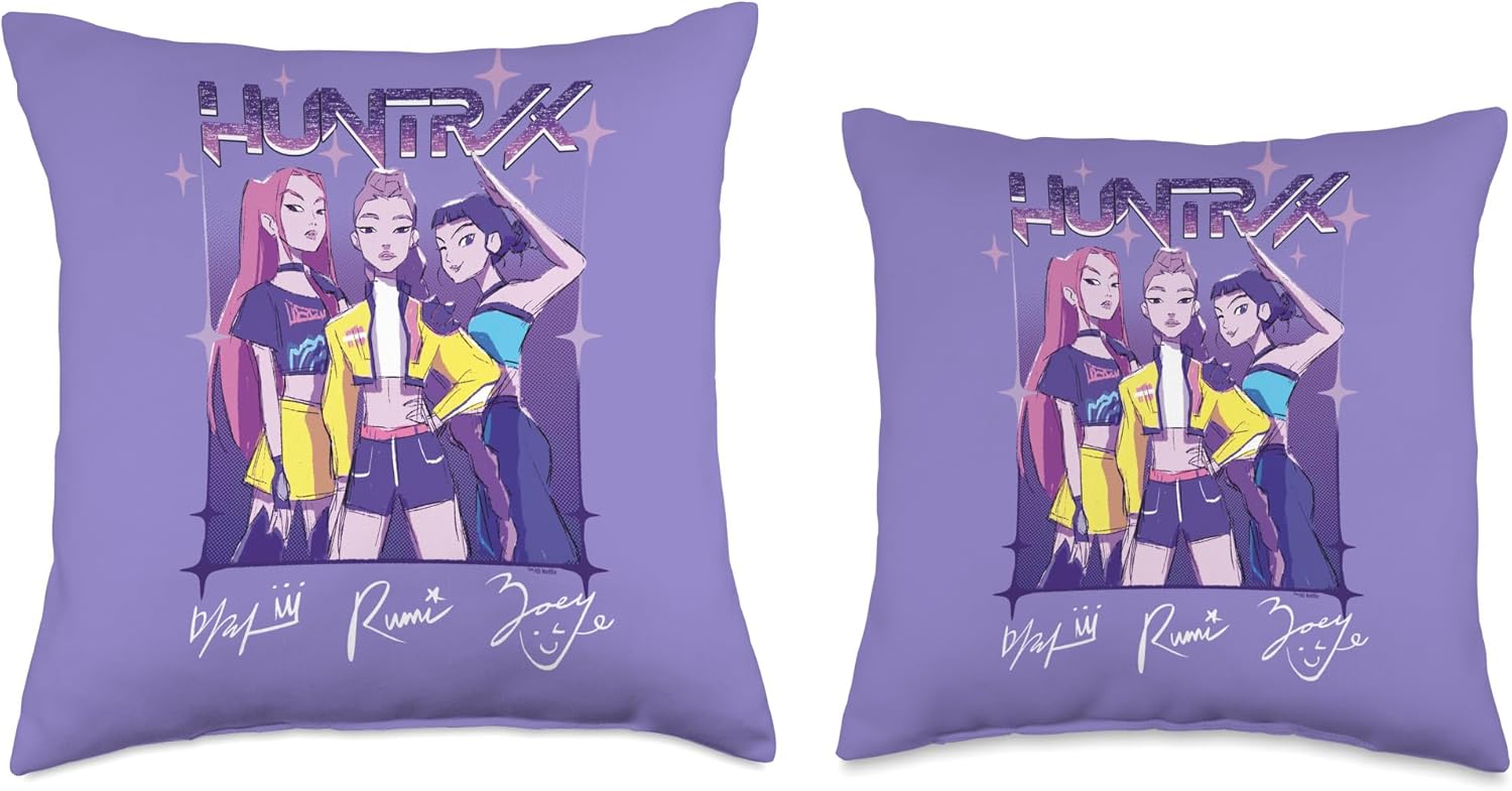 HUNTR/X Throw Pillow, Gift For Fans, Christmas Gift For Kids