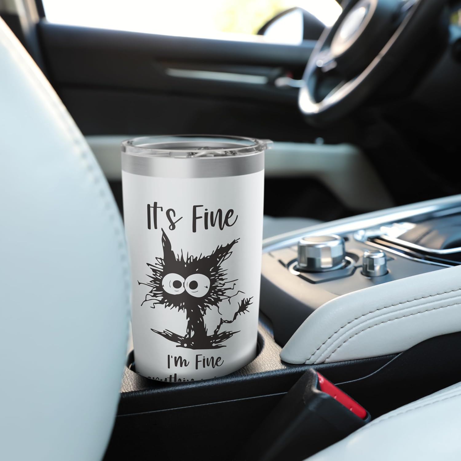 It's Fine, I'm Fine, Everything is Fine Stainless Steel Insulated Tumbler - Image 6