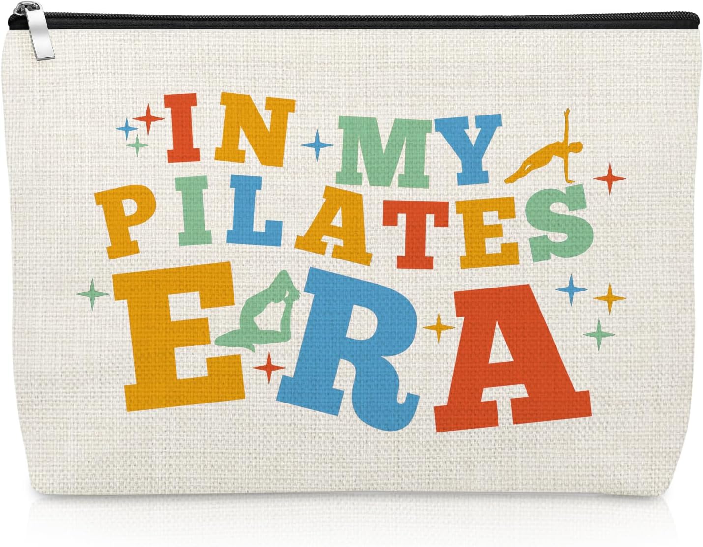 Pilates Makeup Bag Pilates Lover Gifts Yoga Presents for Women Teacher Instructor Best Friend Coworker Zipper Pouch Yoga Lovers Gift Ideas Christmas Birthday Presents Meditation Travel Cosmetic Bag