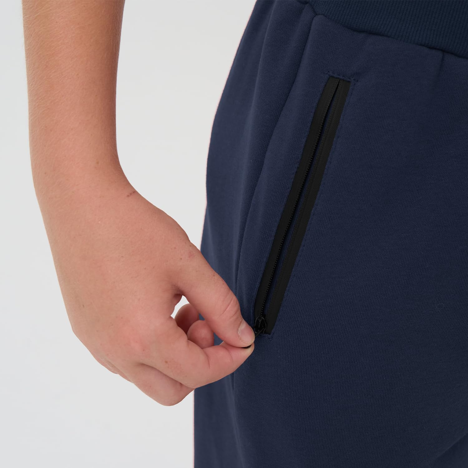 3 Pack Boys Fleece Sweatpants Athletic Soft Jogger Pants with Zipper Pockets Size 4... - Image 4