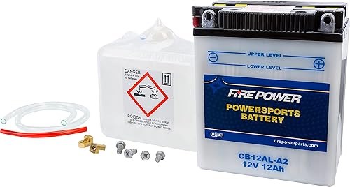 Fire Power - Batería CB12AL-A2-12V Hd con paquete ácido