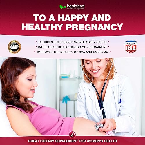 Miniatura 7 de Myo & D-Chiro Inositol Plus - Mezcla de suplementos, equilibrio hormonal, ovulación saludable y apoyo de bienestar general para mujeres, fertilidad