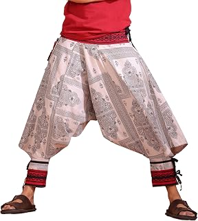 STAND OUT Men's Regular & Plus Size Low Crotch Loose Boho Yoga Allover Printed Harem Pants Price In India