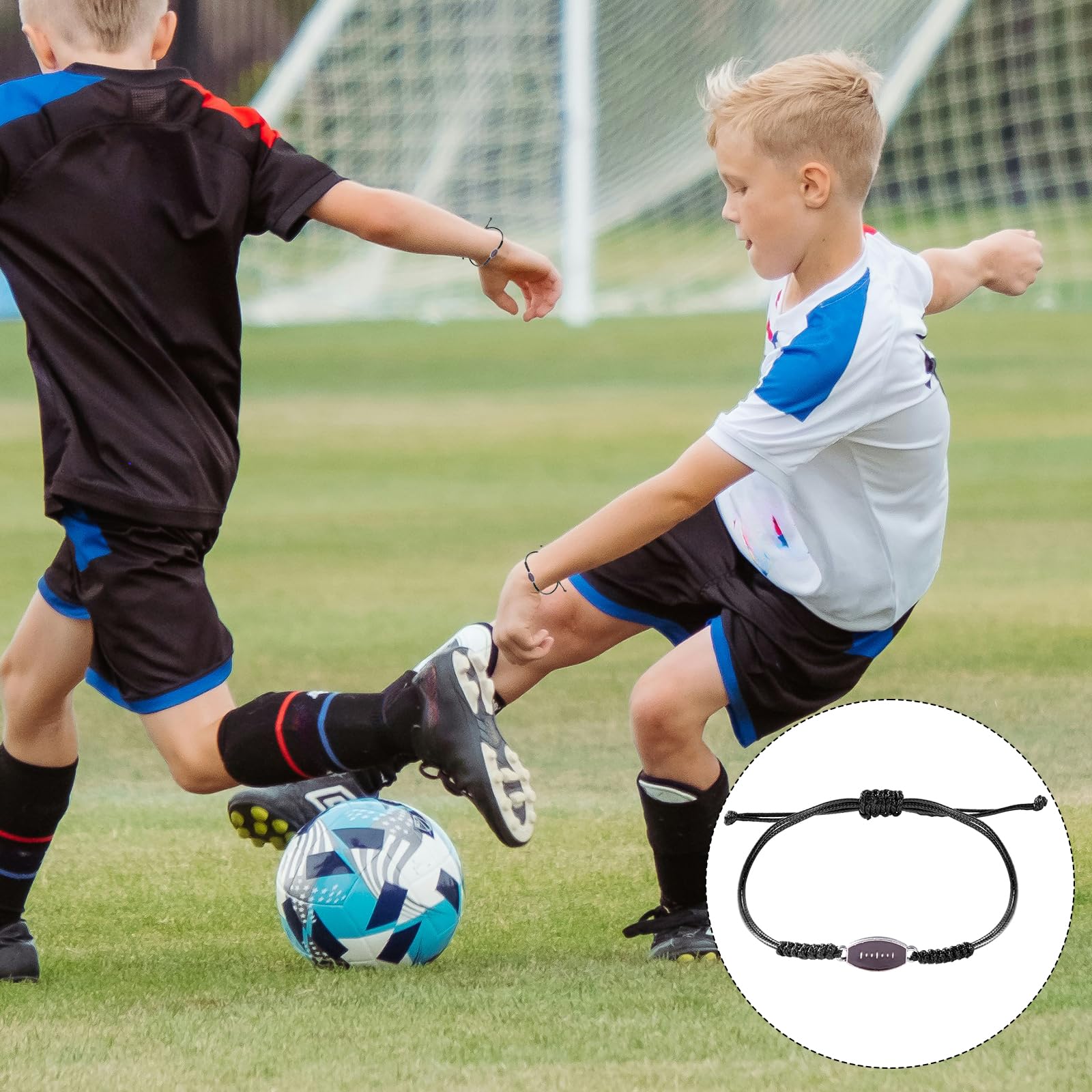 20szt Regulowane Bransoletki Sportowe, Bransoletki na Przyjecia Sportowe Bransoletki z Zawieszkami Sportowymi Inspirujace Bransoletki z Pilkami Sportowymi dla Kobiet Mezczyzn (Rugby)