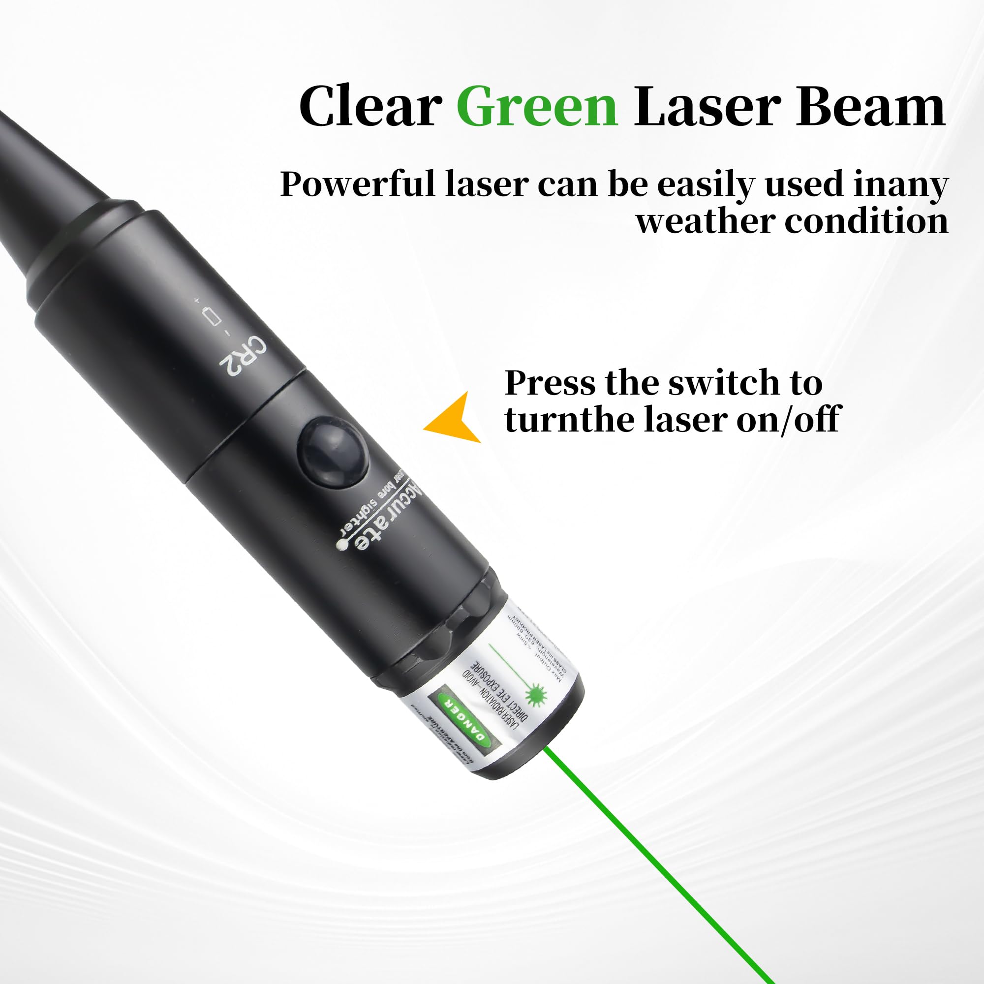 Professional Laser Bore Sight Kit with 32 Adapters fit 0.17 to 12GA Calibers, Red or Green Bright Bore Sighter Laser with Button Switch — view 4