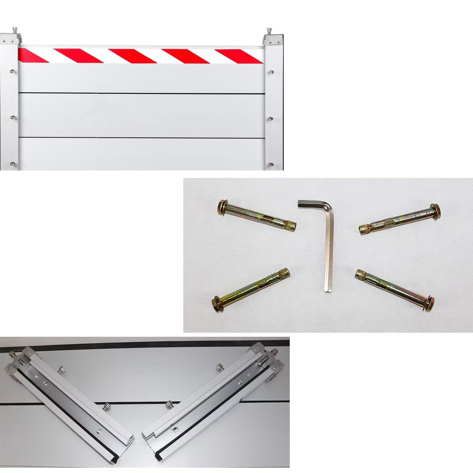 Aluminium Waterkering Voor Garage En Deur - Herbruikbare Waterkering Zware Waterkering(60x60cm