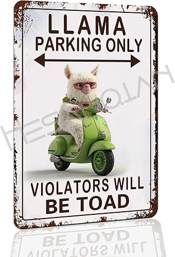 Miniatura 10 de Divertido letrero retro con diseño de dragón barbudo – Decoración de jaula de aluminio para hábitat de lagarto – Ideal para propietarios de dragones