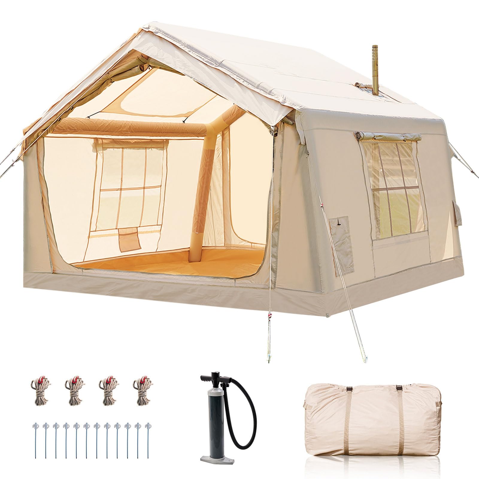 Ytaoeo Aufblasbares Zelt für Camping Outdoor Zelt Aufblasbares Gampingzelt aus Wasserdichtem Oxford-Stoff Air Glamping Zelte, Verschiedene Optionen