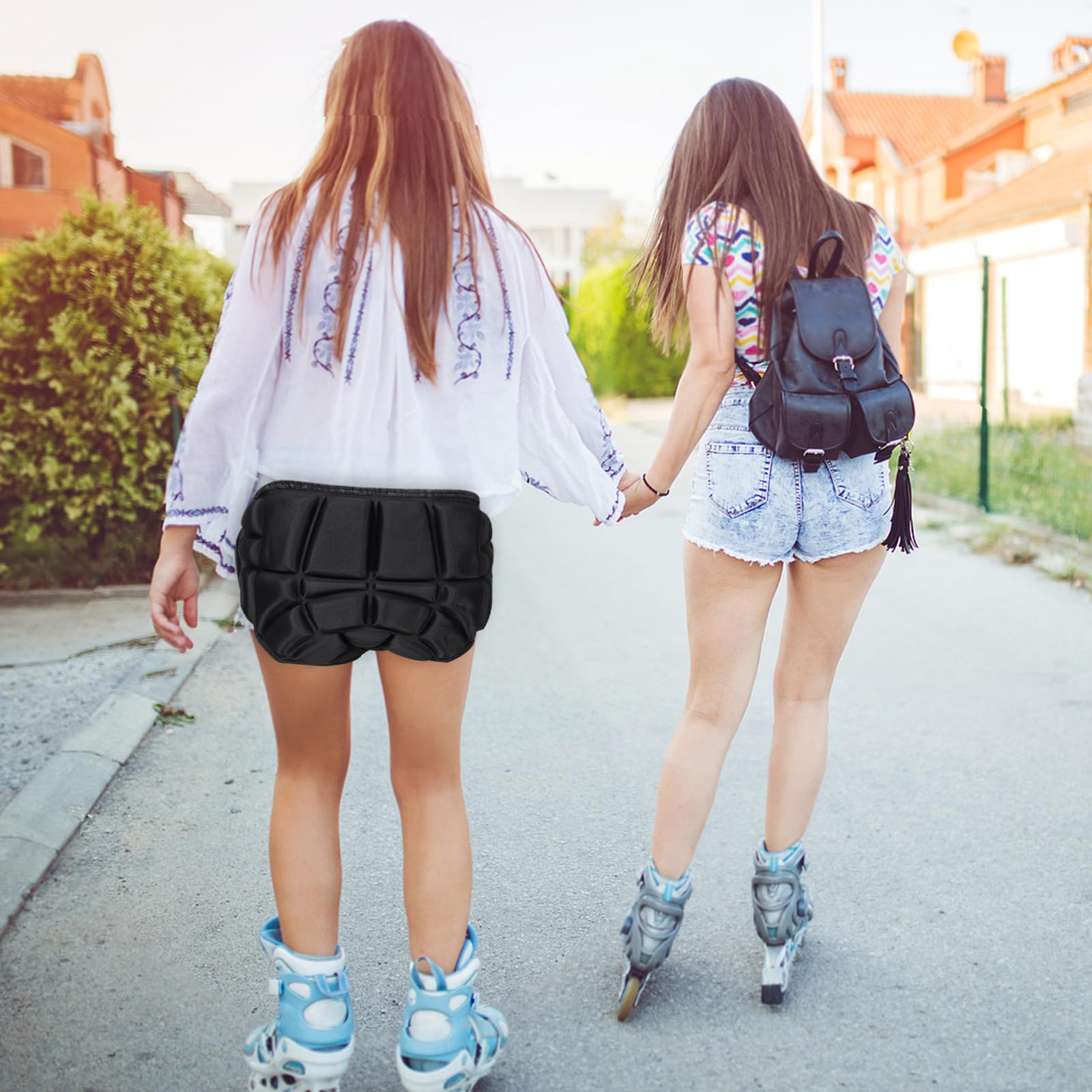 Hüftschutz Gesäßprotektoren Polsterhose L Weiches Gel Flexibler Schutz für Skifahren Eislaufen und Rollschuhfahren bei Kindern und Erwachsenen