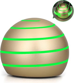 Dilabnba Kinetic Spinner Metal Desk Gadget Toy Ball for Kids Adults, Cool Full Body Optical Illusion Stress Relief Fidget Spinner Gyro Ball Gift for Boys Girls Gold