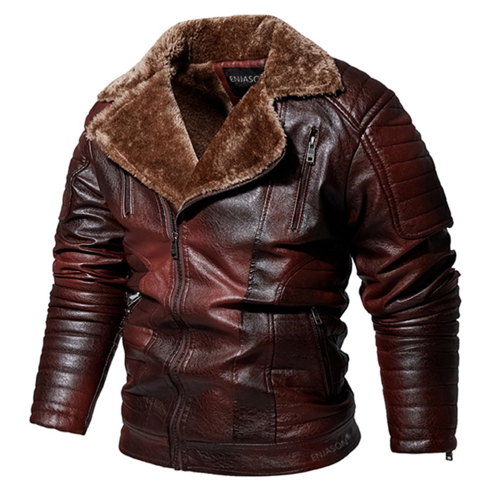 Veste Homme Polaire - Vestes d'extérieur zippées Coupe-Vent en Polaire épaisse pour Hommes