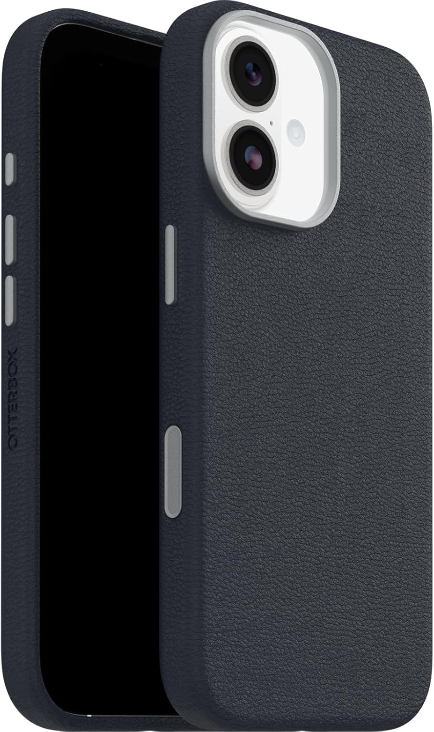 OtterBox Symmetry Series Cactus Leather MagSafe funda para iPhone 17, Testada 3x con estándares Militares anticaídas, Azul + OtterBox Glass Protector de Pantalla de Cristal Templado
