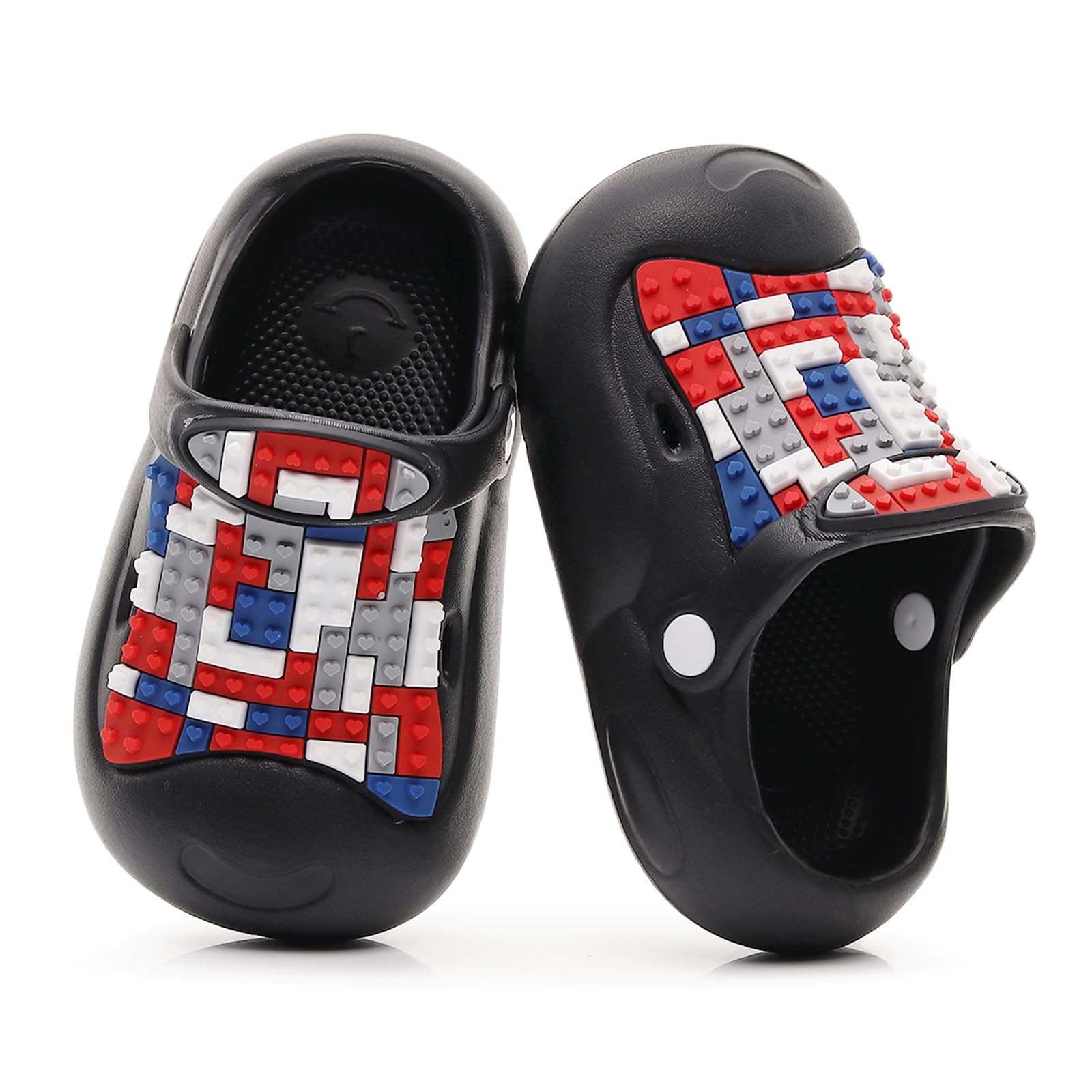 Kids Girls Boys Clogs Garden Shoes Slides Sandals Children Water Shower Beach Pool Slippers Indoor Outdoor Non-Slip Sole