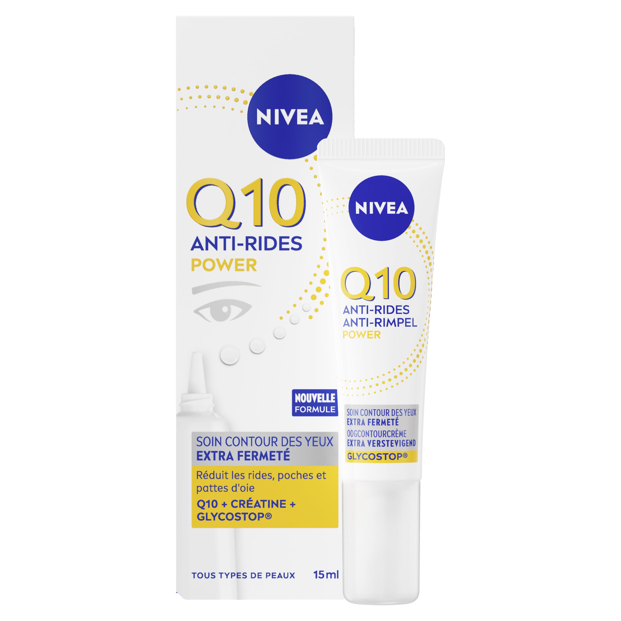 Nivea Anti-Falten-Augencreme Q10plus, 15 ml – Ansicht 2