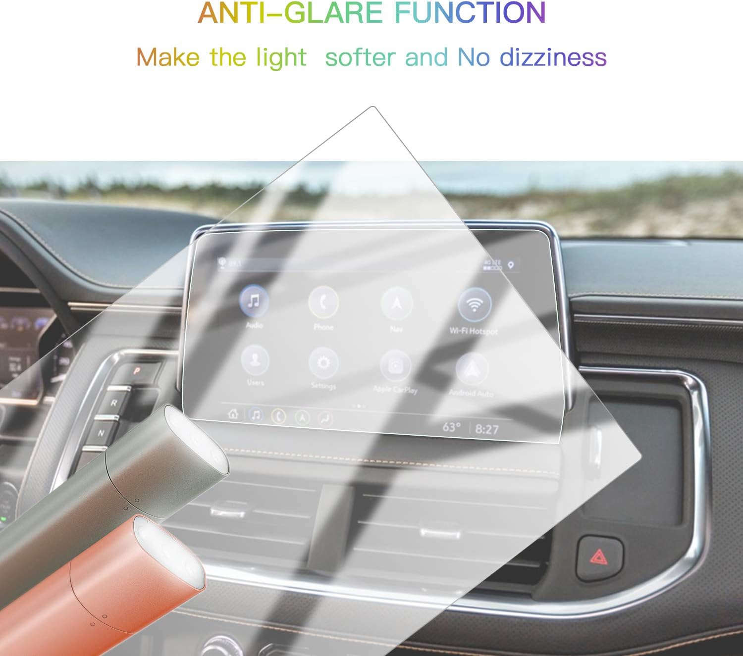 update sktu 2 packs 2021 2022 2023 gmc yukon screen protector sle slt at4 infotainment 3 plus system 10 2in navigation gmc yukon 2023 accessories