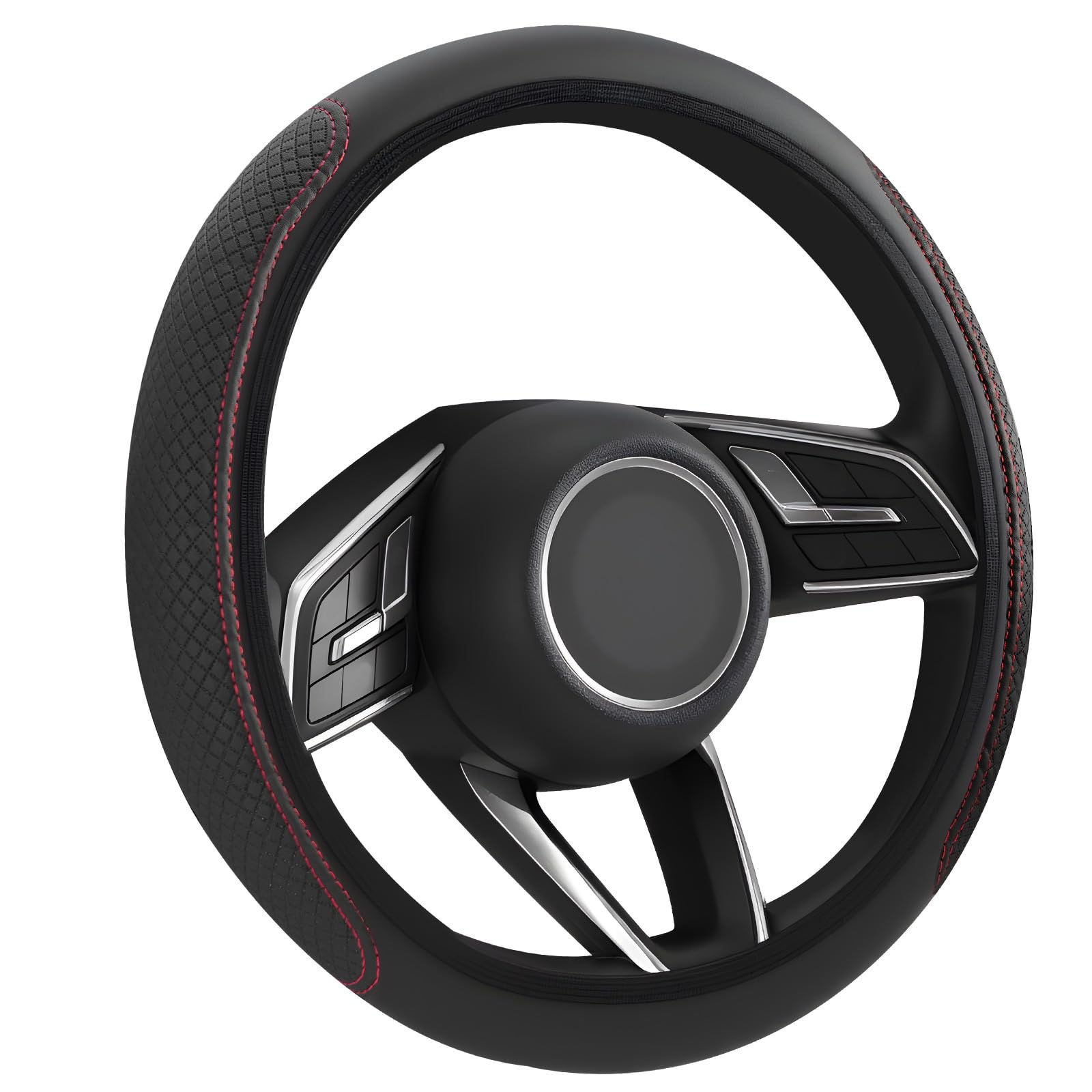 Flintronic Auto Lenkradabdeckung, Lenkradbezug, Lenkradhülle Universal, Lenkradabdeckungen für Frauen Männer, Zubehör Innenraum für 99% Auto, SUV, Lastwagen