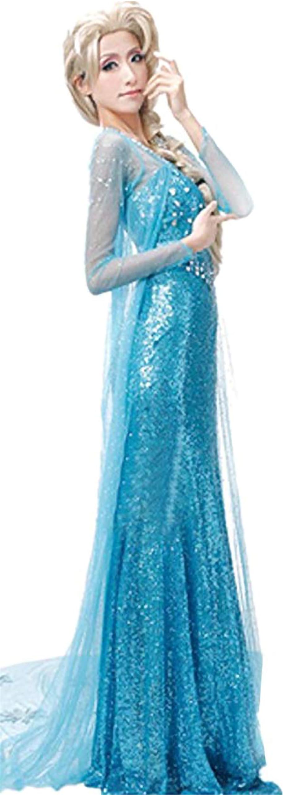 Costume da per donna, Abito da principessa Abito elegante blu Costume di carnevale Donna Festa di Natale Cosplay Halloween，blu,S-2XL