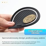 BIXUAN Compass Antypoślizgowe Maty Podłogowe Uchwyt na Kubek for 2021-2024 Jeep Gumowa Mata do Komory Wewnętrznej Akcesoria