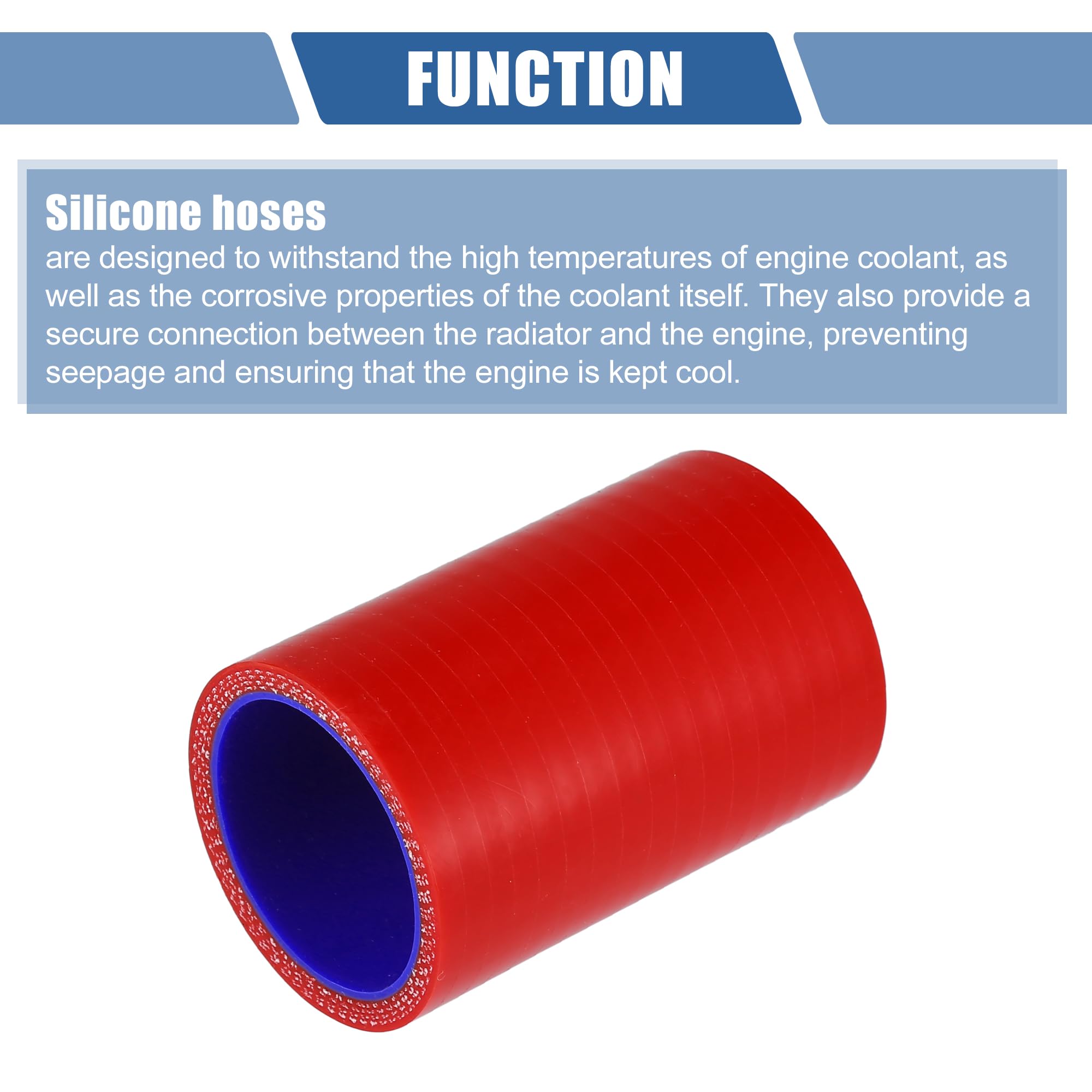 Tubo In Silicone Per Auto Con Morsetti - Diametro 40mm, Lunghezza 76mm, Per Liquido Di Raffreddamento, Olio, Aria - 10