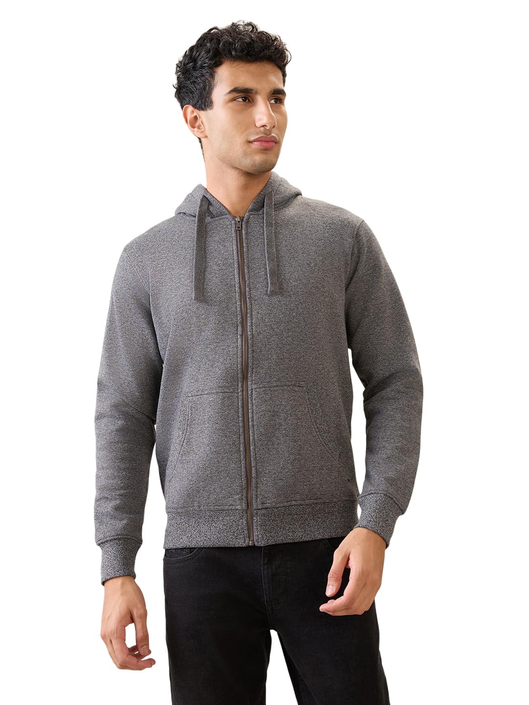 parx Men Full Sleeve Regular Fit Solid Pattern Cotton Polyester Blend Hooded Hooded Casual Sweatshirt-picture-12