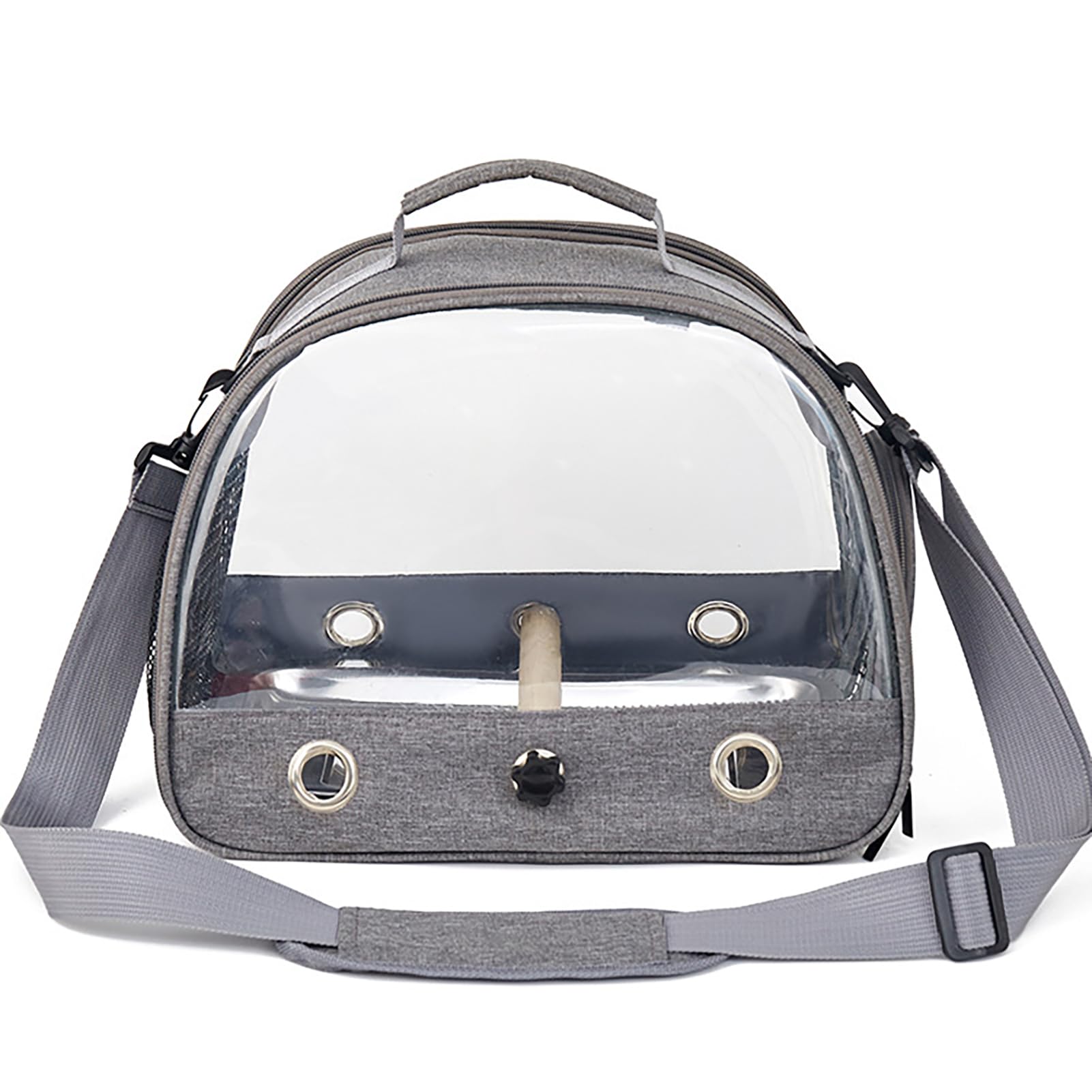 Uccello Borsa per il trasporto con finestra in PVC trasparente pappagalli zaino da viaggio portatile pieghevole per piccoli animali domestici