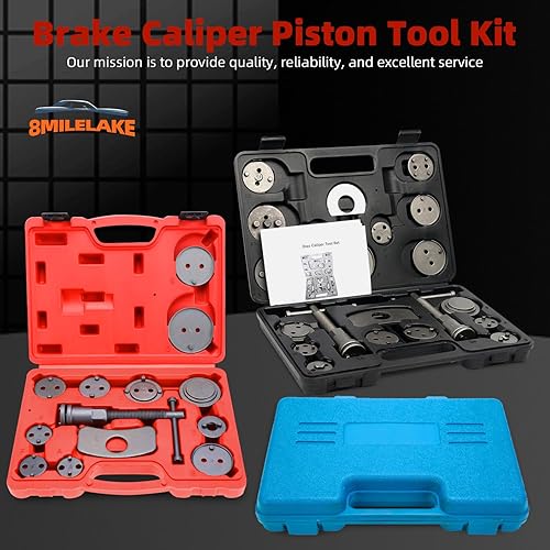 Miniatura 8 de 8MILELAKE Kit de herramientas de espalda de viento de compresor de pinza de freno de disco 13pcs