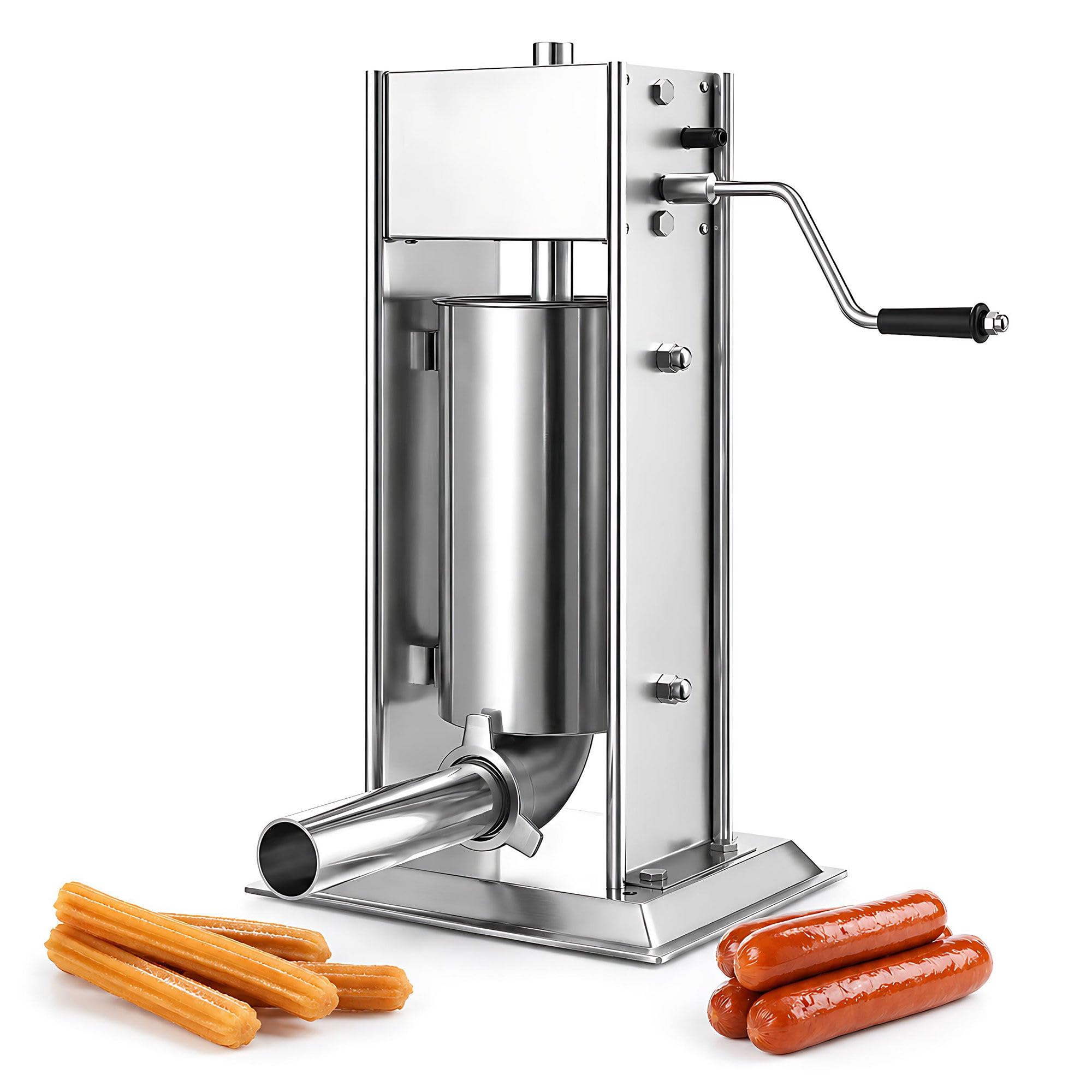 Liuyunfeigl Multicolor 2-Speed 3L/5L/7L Sausage Stuffer, Vertical 304 Stainless Steel Meat Filler 11Lb~5L