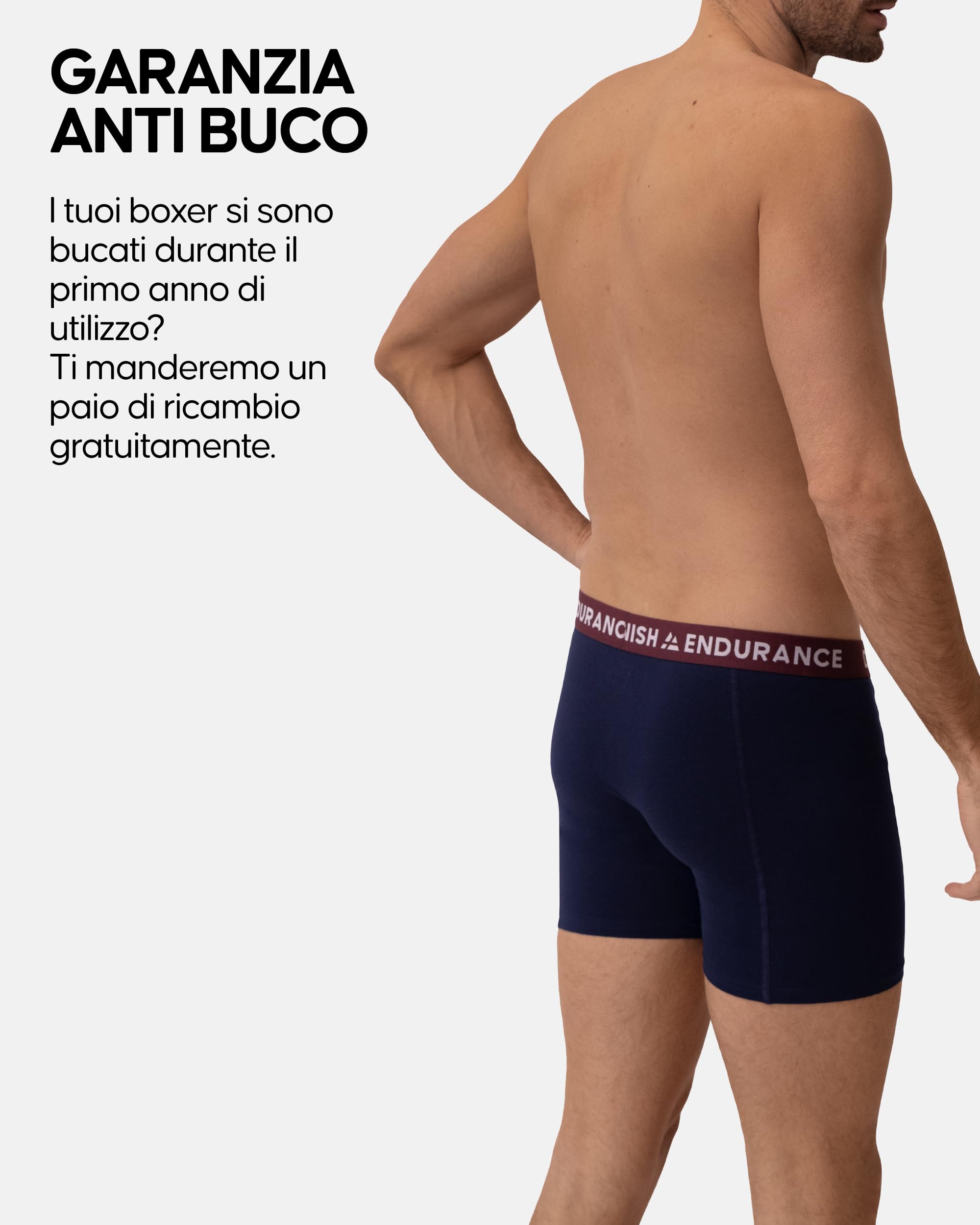 DANISH ENDURANCE Boxer Uomo Cotone Elasticizzato, Boxer a Pantaloncino Comodi e Traspiranti, Cuciture Piatte, con o Senza Patta Frontale, 6 Paia