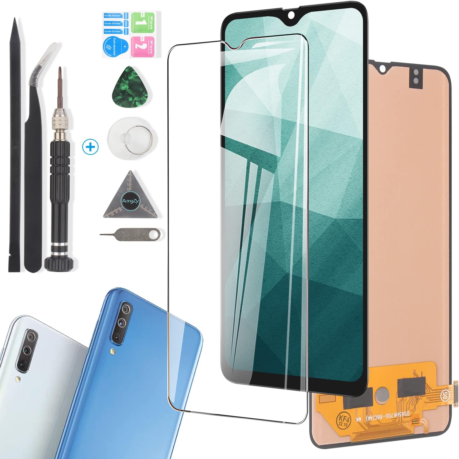 YWLRONG for Samsung Galaxy A70 2019 Screen Replacement LCD Display Touch Screen for Samsung Galaxy A70 A705 SM-A705F A705FN A705MN/DSDigitizer Assembly with Repair Tools