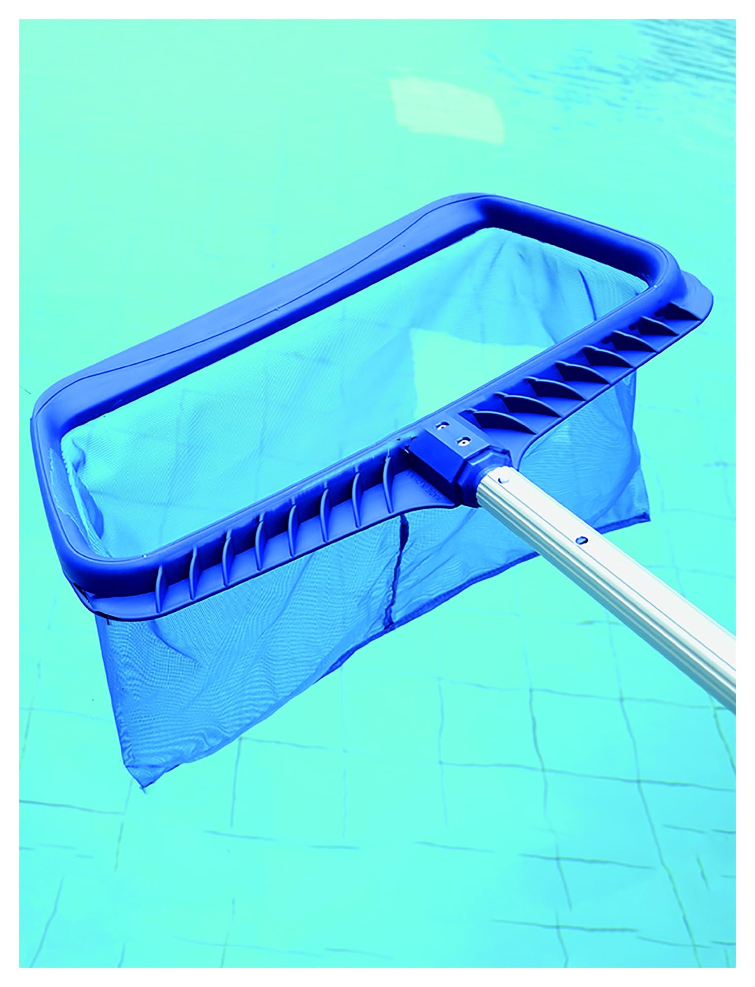 Questo retino per Skimmer da Piscina, reti per la Pulizia delle Foglie con Rete a rastrello Profonda, Strumento di Pulizia per Foglie da Piscina Resistente con Telaio a Maglia fine Adatto a
