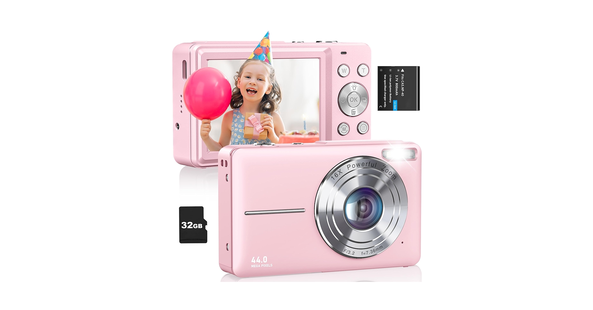 Amazon.com : Digital Camera, FHD 1080P Kids Camera 44MP