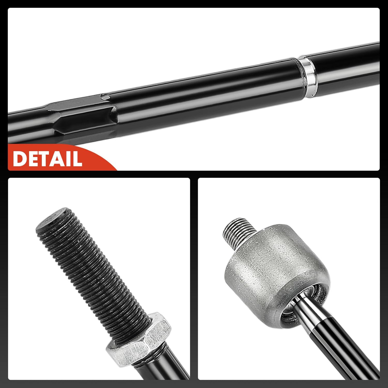 A-Premium 2 x Front Inner Tie Rod Ends, Compatible with Land Rover LR4 2010-2016, LR3 2005-2009